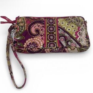 Vera Bradley "Very Berry Paisley" wristlet wallet